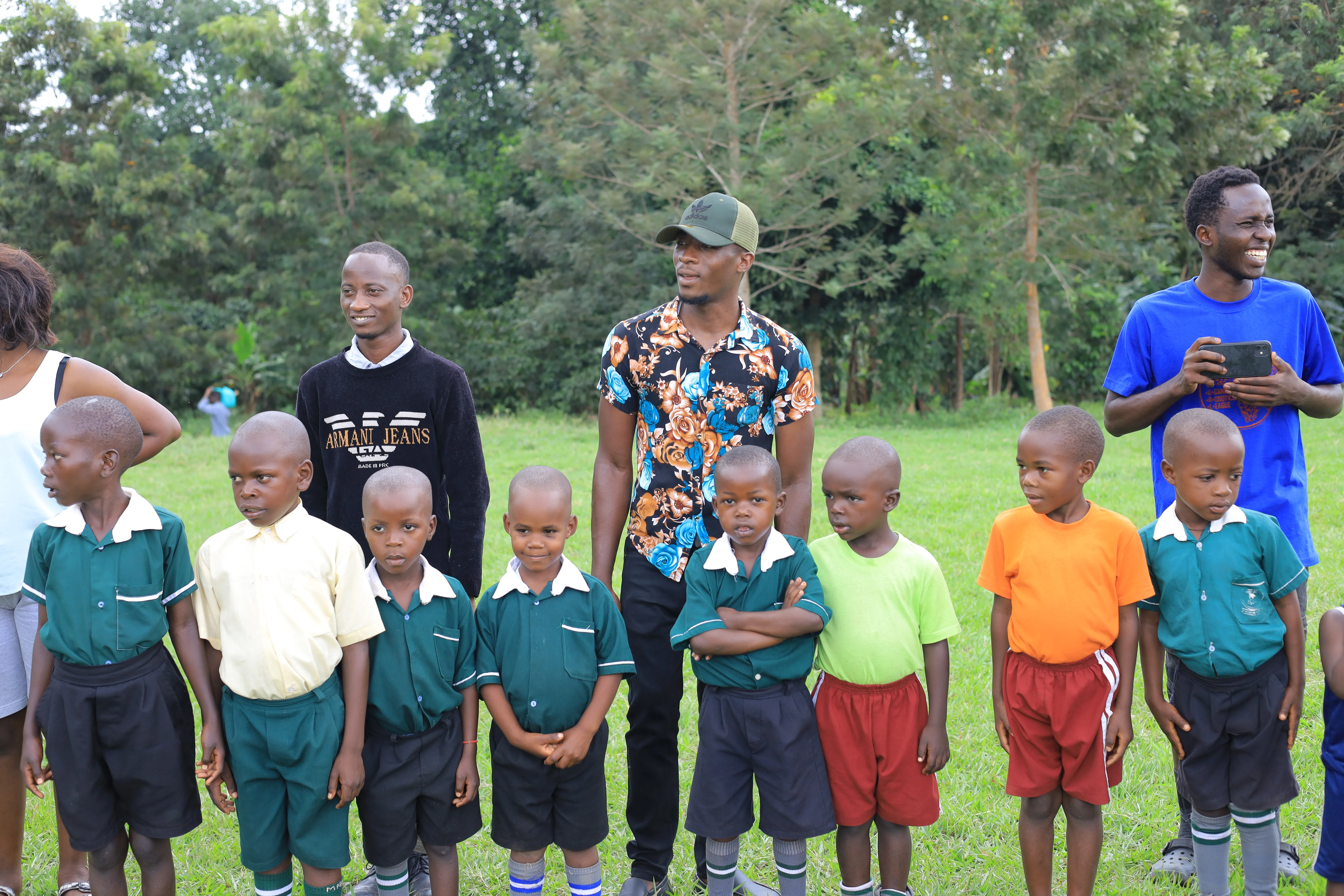 Children participating in AWANA activities