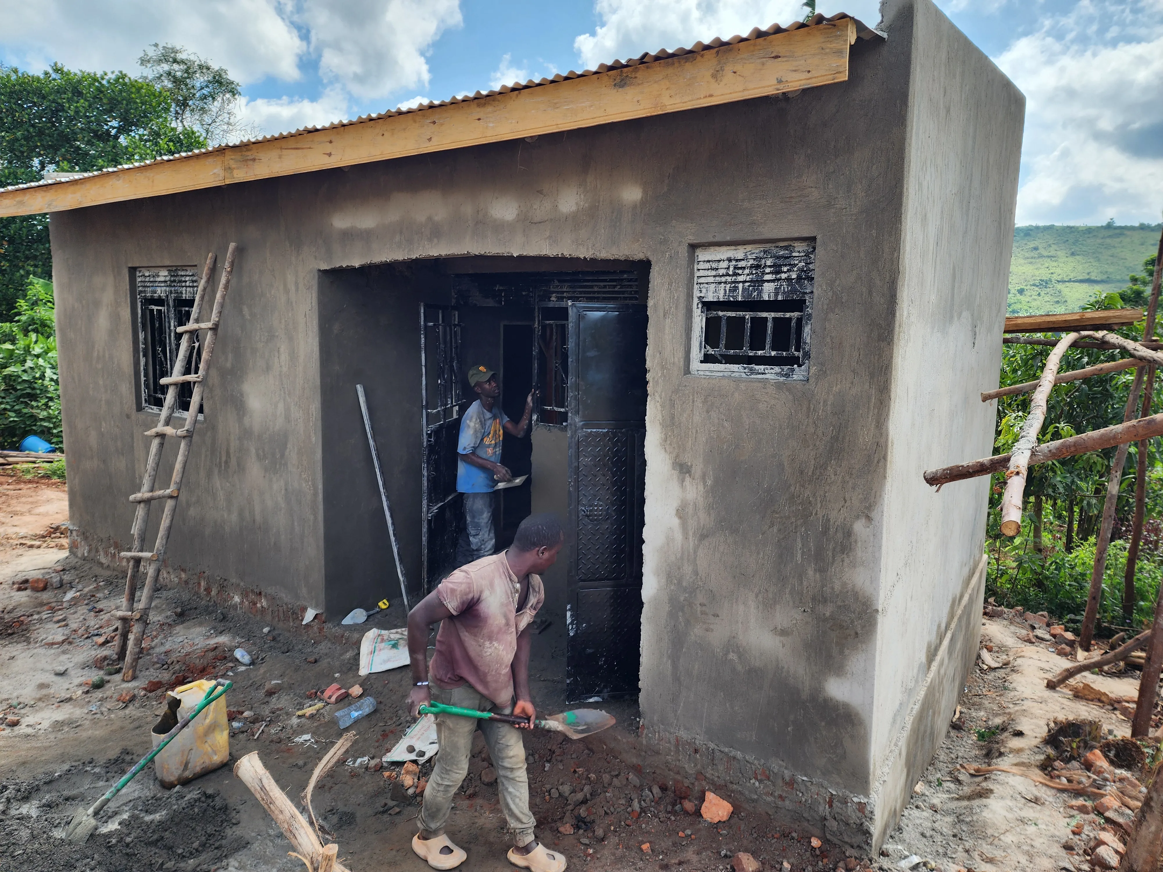 House after construction support