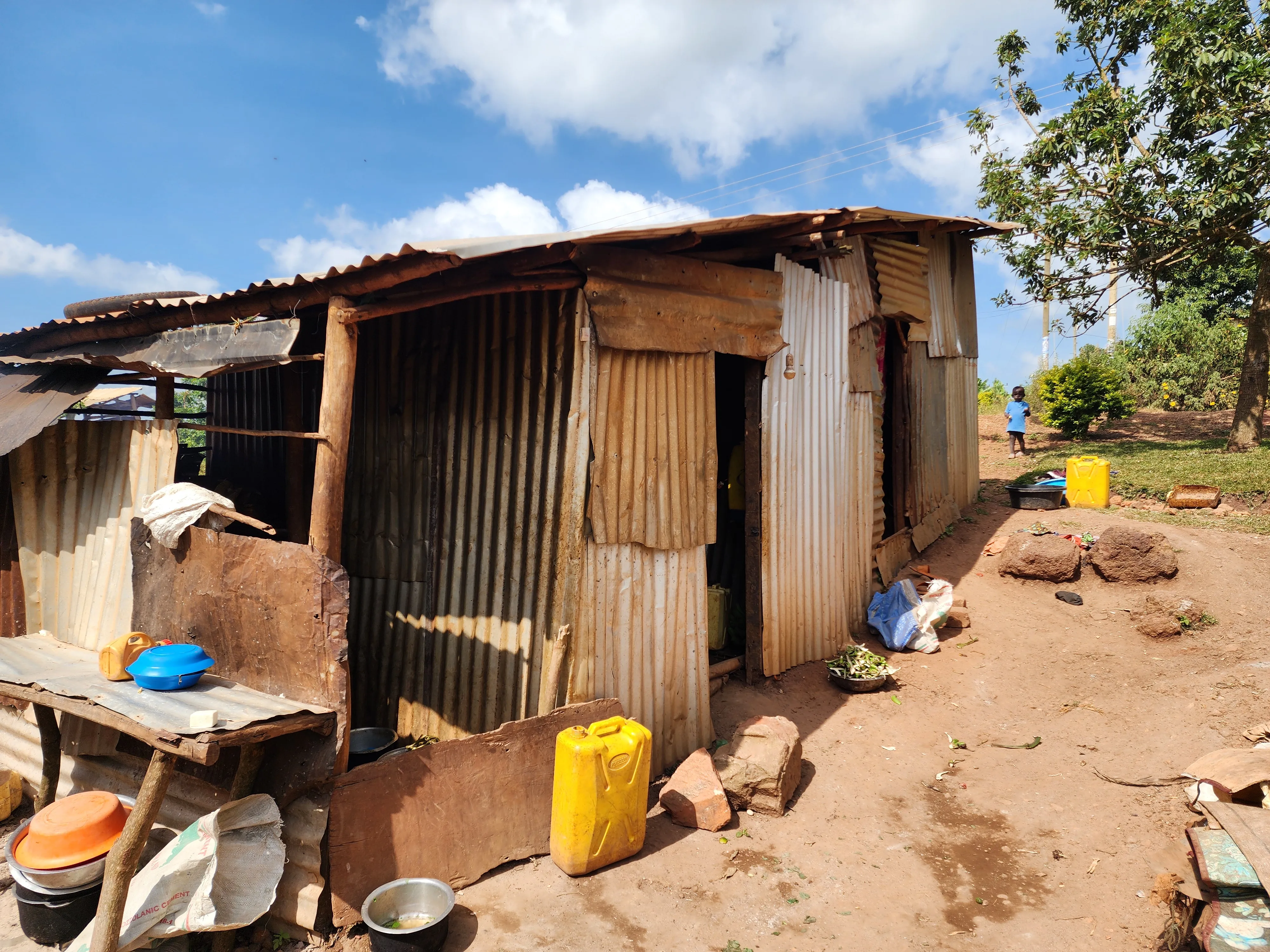 House before construction support